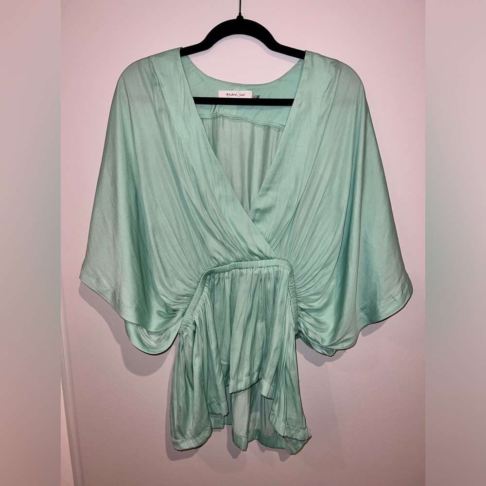 Mustard Seed Light Green Top